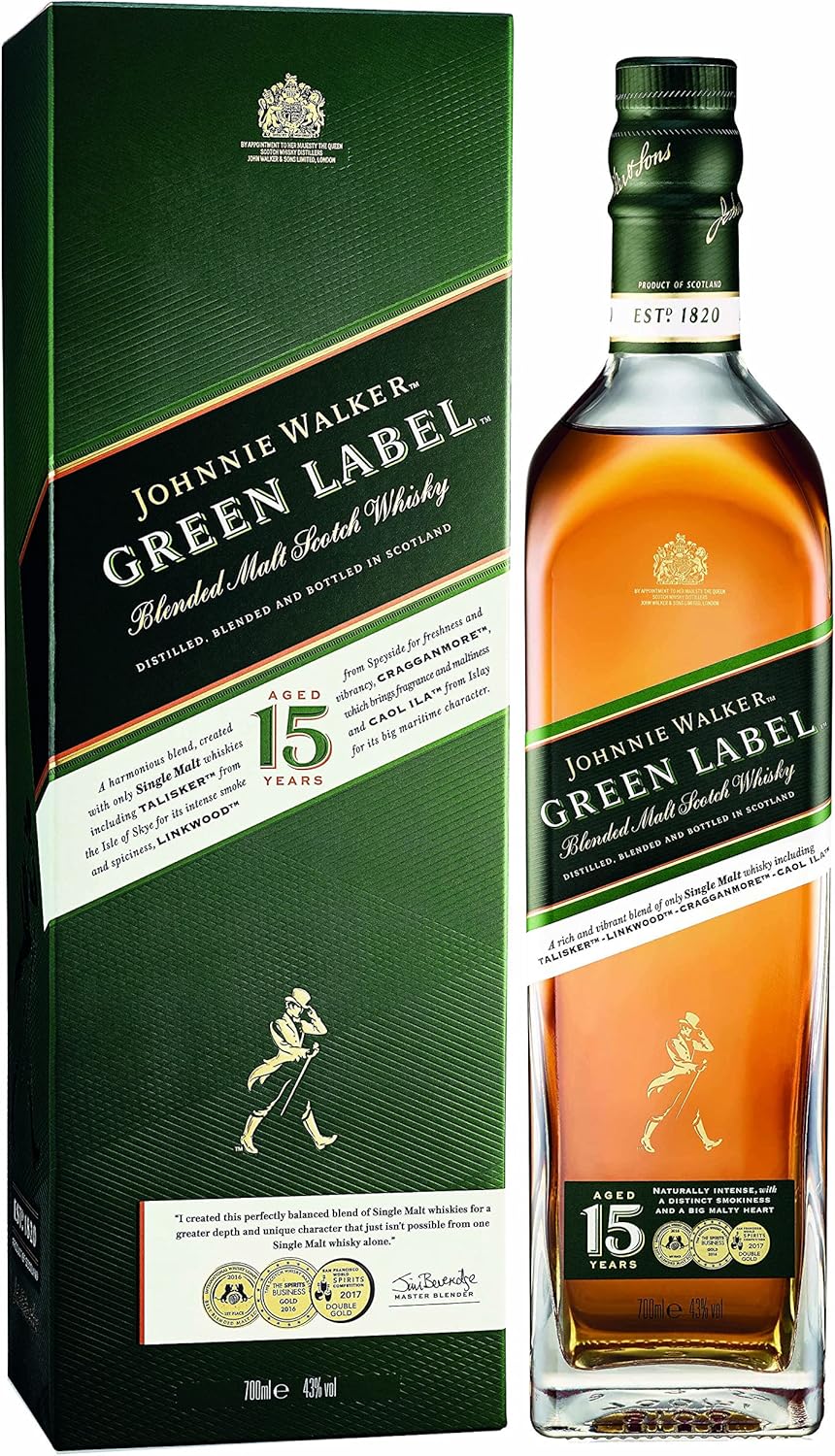 JOHNNIE WALKER GREEN  LABEL 15 YEARS (750ml)